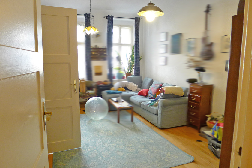 Blick in das Wohnzimmer