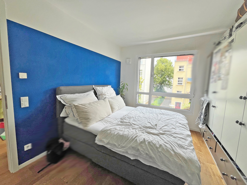 Blick in das Schlafzimmer