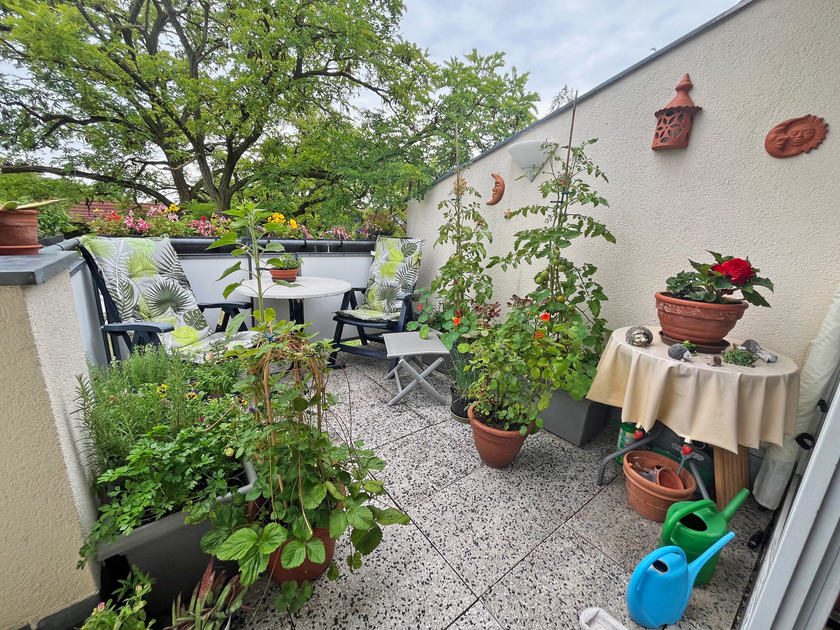 Toller, großer Balkon!