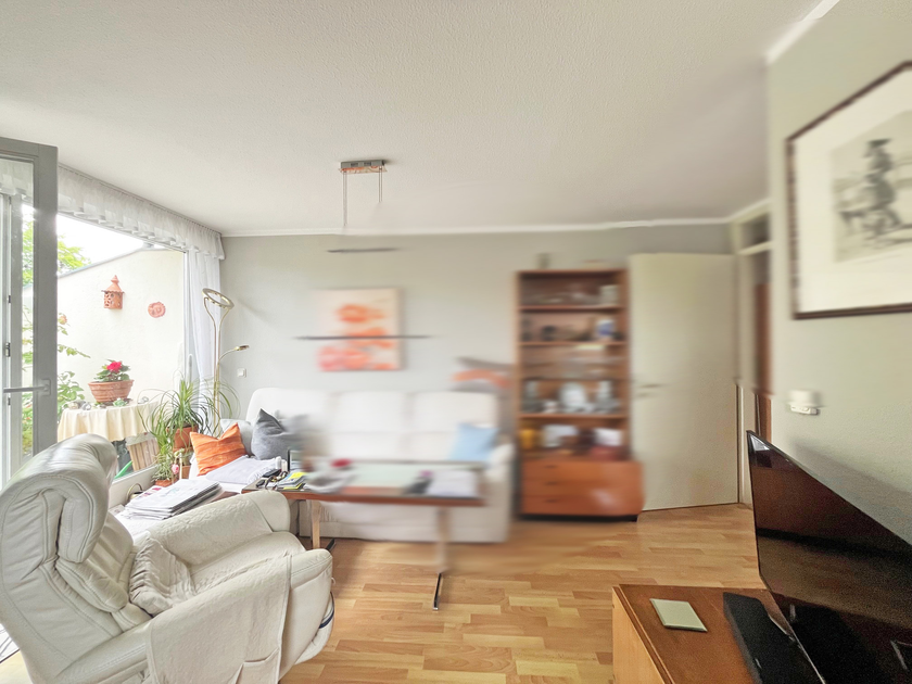 Blick in das Wohnzimmer