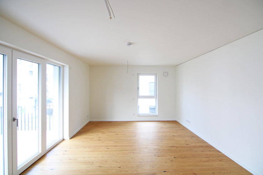 Wohnzimmer mit Südwestbalkon